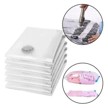 Imagem de Saco Organizador A Vácuo para Viagem / Organização Roupa Coberta Mala 