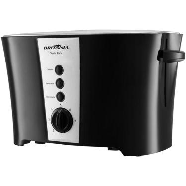 Imagem de Torradeira Britânia Preta 2 Fatias 7 Níveis de