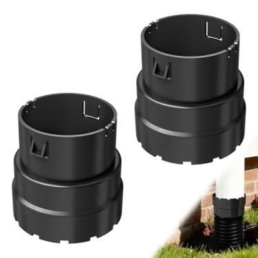 Imagem de Adaptador de tubo corrugado de 10 polegadas - 10 polegadas corrugado para 10 cm SDR 35 ou 10.2 cm SCH 40 Pipe (1, preto)