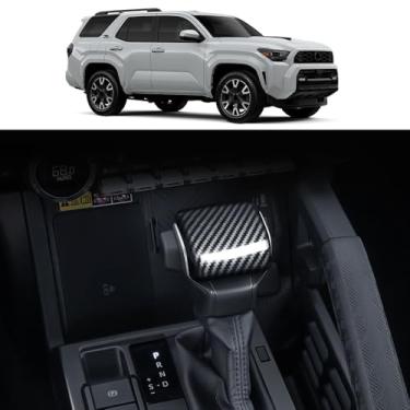 Imagem de Adesivos de cabeça de engrenagem para Toyota 4runner e Tacoma 2024 2025 2026, capa protetora de handebol, acessórios de modificação de proteção de atualização interna (padrão de fibra de carbono)