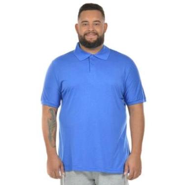 Imagem de Camisa polo masculina fenomenal malha fria plus size(sem elasticidade) Vermelho 46-Unissex