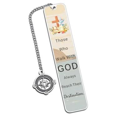 Imagem de Conjunto de meias cristãs – presentes de batismo para meninas e meninos, presentes de batismo para adultos para mulheres, marcador de livro inspirador, presente de batismo para meninos e meninas