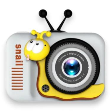Imagem de Câmera Digital Infantil Maquina Fotografia Caracol Portátil para Foto e Vídeo, Filmadora Recarregável, Tela Integrada, Resistente a Quedas (BRANCO)