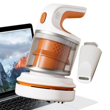 Imagem de Aspirador de pó com teclado – Dispositivo de limpeza silencioso compacto sem fio | Mini espanador a vácuo | para pêlos de animais de estimação, casa, viagem, mesa, chão, mesa, escritório, ambientes
