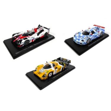 Imagem de OPO 10 - Set of 3 Cars 24h Le Mans Spark 1/43 Toyota TS050 2017 + Porsche 956 1984 + Nissan R390 GT1 1998 / LM01+03-05