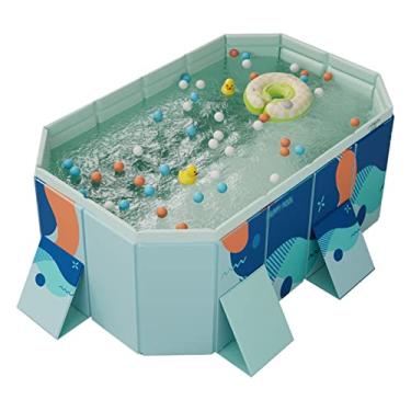 Imagem de LMJYU Piscina dobrável para crianças e adultos para animais de estimação, piscina para filhotes, bacia de banho para animais de estimação, banheira dobrável para animais de estimação, exterior