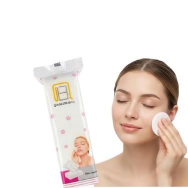 Imagem de 120 Unidades Algodão Quadrado Macio, Alta Absorção, Não Solta Fiapos, Ideal para Remover Maquiagem, Skincare, Limpeza Facial e Higiene Diária (1)