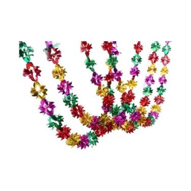 Imagem de Natal Foil Guirlanda, Extra Longo, Teto Pendurado Tinsel, Xmas Home De