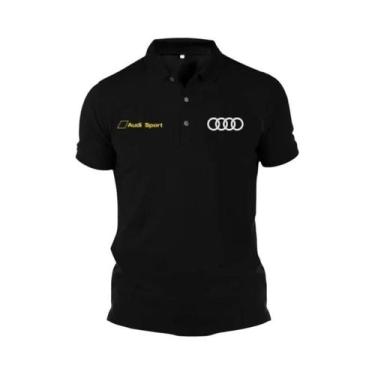 Imagem de Camiseta Polo Casual De Algodão Para Homens Motorsport Audi Sport RS S