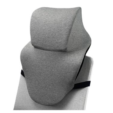 Imagem de SPXMQSS Travesseiro ortopédico de espuma viscoelástica, suporte de pescoço, suporte de pescoço para cadeira de escritório, para dor no pescoço e no ombro