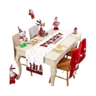 Imagem de Caminho De Mesa Feliz Natal 2024 Decorações Para Casa Navidad Noel Ban