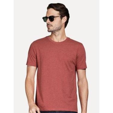 Imagem de Camiseta Aramis Masculina Basic Lisa Mono Icon Vermelho Mescla-Masculino