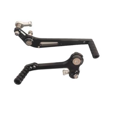 Imagem de HYEPIVOT Alavancas de freio do pedal traseiro da motocicleta alavanca de câmbio para GPR250/GPR150/GPR125/CR150 preto