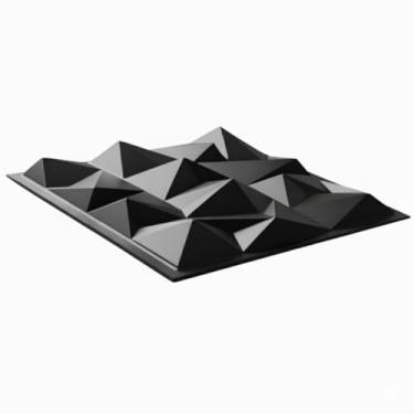 Imagem de Kit 10 Placas Decorativas 3D em PVC 25x25cm – Painel Geométrico Moderno para Sala, Quarto e Escritório