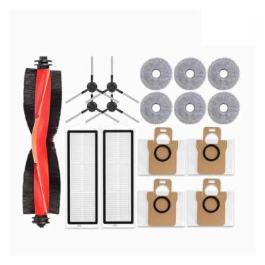 Imagem de Compatible With Xiaomi Robot Vacuum X20 Pro / D102GL Vacuum Parts Accessories Main Roller Side Brush Hepa Filter Mop Cloth Dust Bag(Grey)