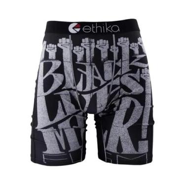 Imagem de Cuecas Boxer Masculinas plus Size Em Malha Respirável ETHIKA, Roupa De