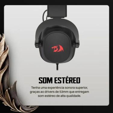 Imagem de Headset com LED Redragon H510 para Jogos