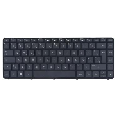 Imagem de Teclado para Notebook HP V139202AR1 ABNT2 Preto