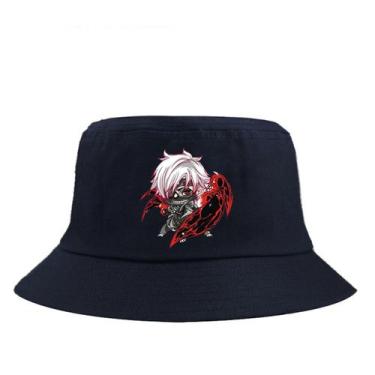 Imagem de Chapéu de pescador Tokyo Ghouls Anime Chapéu de sol dobrável de algodã