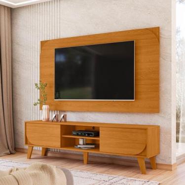 Imagem de Conjunto Painel e Rack de TV Duna 182cm Linha Eras Madetec - Madetec M