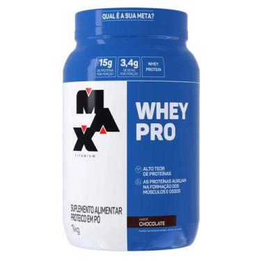 Imagem de Whey pro pote 1 kg chocolate - MAX TITANIUM