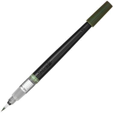 Imagem de Caneta Pincel Aquarela Color Brush Pentel Escolha a Cor, VERDE OLIVEIR