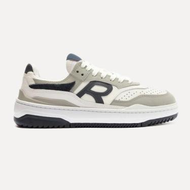Imagem de Tênis Reserva R-Broox Prata, Branco e Azul Marinho, 39, Masculino