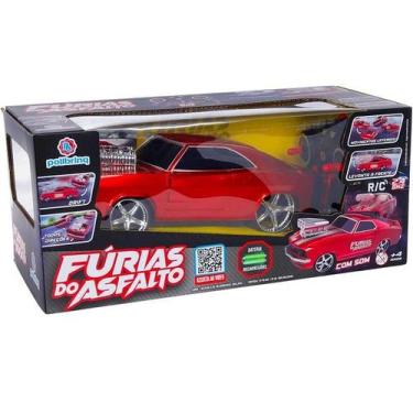 Imagem de Carrinho de Controle Remoto Furias do Asfalto CAR803 Laranja - Polibri