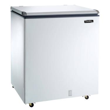 Imagem de Freezer Horizontal Esmaltec ECH250 230L 1 Porta 127V Branco Com Rodízios e Dreno Frontal