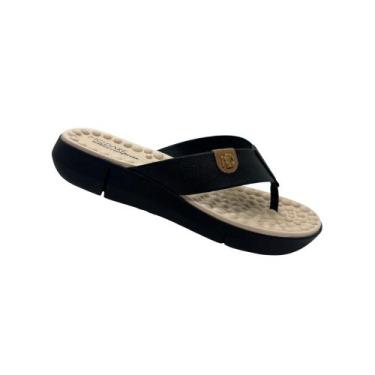 Imagem de Tamanco Modare Chinelo Dedo Ortopédico Ultra Conforto, Preto, 36