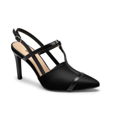 Imagem de Scarpin feminino dakota slingback original salto fino 9, Preto, 35