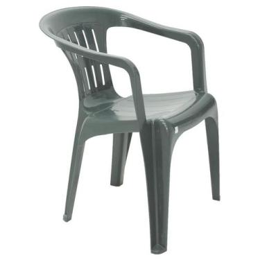 Imagem de Cadeira Plastica Monobloco Com Bracos Atalaia Verde - Tramontina
