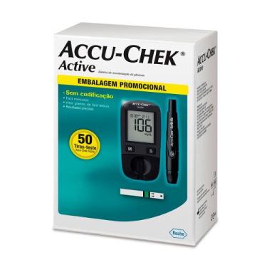 Imagem de Accu-Chek Active Kit Monitor De Glicemia 50 Tiras Teste