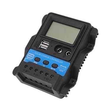 Imagem de Controlador de carga solar automático USB duplo Display LCD PWM controlador de energia solar 12V 24V (10A)