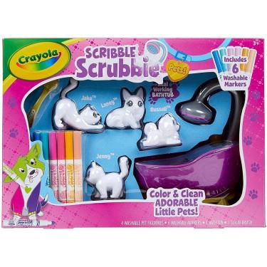 Imagem de Conjunto de Banho de Animais de Estimação Crayola Scribble Scrubbie 2.0 para Crianças de 4 a 6 Anos