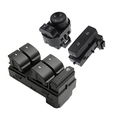 Imagem de Interruptor de janela elétrica, interruptor de espelho, interruptor de trava da porta do lado do motorista dianteiro para Chevrolet Silverado 2007-2013 e GMC Sierra 1500 2500HD 3500HD