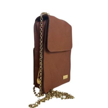 Imagem de Bolsa celular social - Caprina, Marrom