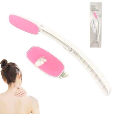 Imagem de Vivificenca Aplicador diário de loção para costas e corpo - aplicadores autobronzeadores e protetores solares para loções e óleos de bronzeamento, almofada de EVA suave e alça curva dobrável, fácil de