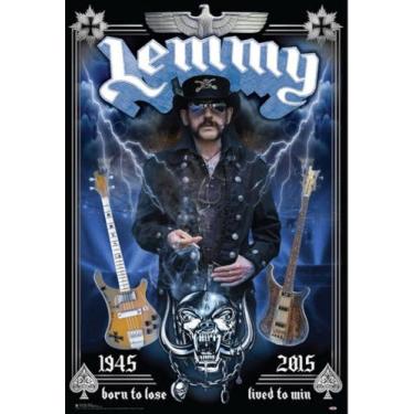 Imagem de Quadro Motorhead Lemmy R.i.p 1945 / 2015 Moldura 42x29cm - Fanarte