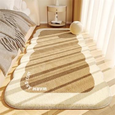 Imagem de HJZSZX Cobertor de pelúcia estilo creme para cama de solteiro, carpete longo para janela saliente, FYR, sem fiapos, 2.100 x 160 cm (3,3 x 5,25 pés)