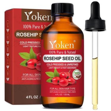 Imagem de Óleo de Rosa Mosqueta Yoken 120ml - 100% Puro para Rosto, Pele e Cicat