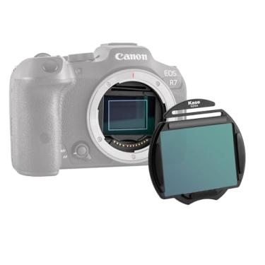 Imagem de Kase Filtro de encaixe CMOS ND64 6 Stop ND para câmera Canon EOS R R3 R5 R5II R6 R6II R7 R8 R10, vidro óptico temperado multi-revestido à prova de choque