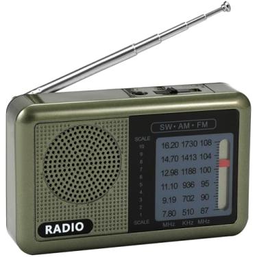 Imagem de Mini rádio de bolso de 3 bandas com bateria recarregável, rádio FM AM portátil de ondas curtas, transistor de carregamento tipo C, rádio SW com conector de fone de ouvido de 3,5 mm para crianças
