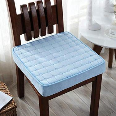 Imagem de Almofada de assento elevada, esponja grossa almofada de assento para cadeira de escritório, tapete macio para futon, tapete de morcego, cadeira de jantar com enchimento -45 x 45 x 8 cm (18 x 18 x 3