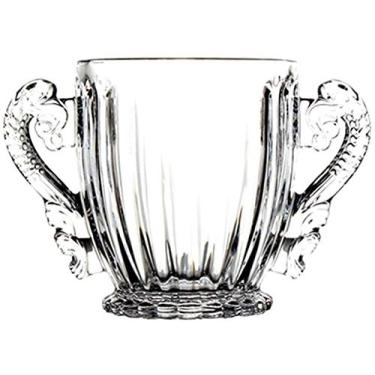 Imagem de Balde de gelo elegante de cristal com pinças e alças de gelo de aço inoxidável para casa bar vinho champanhe balde refrigerador