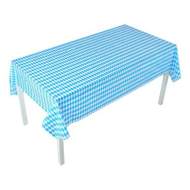 Imagem de Toalha de mesa – Pano de decoração de mesa Oktoberfest – Decorações de festa bávaras portáteis para churrascos ao ar livre, reuniões domésticas, barracas de cerveja, eventos
