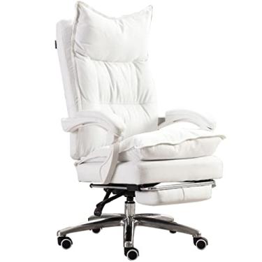 Imagem de Cadeira executiva cadeiras executivas para cadeira de escritório de tecido confortável grande e alta, cadeira de jogo reclinável com apoios de braço de ligação, suporte de carga 150 kg