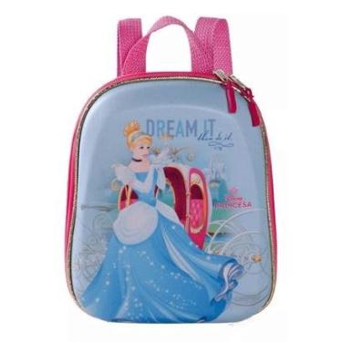Imagem de Mochila Infantil MaxToy Escolar Princesa Cinderela Carruagem-Unissex