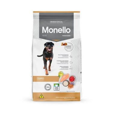 Imagem de Ração Monello Dog Tradicional para Cães Adultos Sabor Frango - 10,1kg