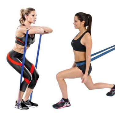 Imagem de Faixa Elastica Extensor Super Band Resistencia Exercicio - AB MIDIA